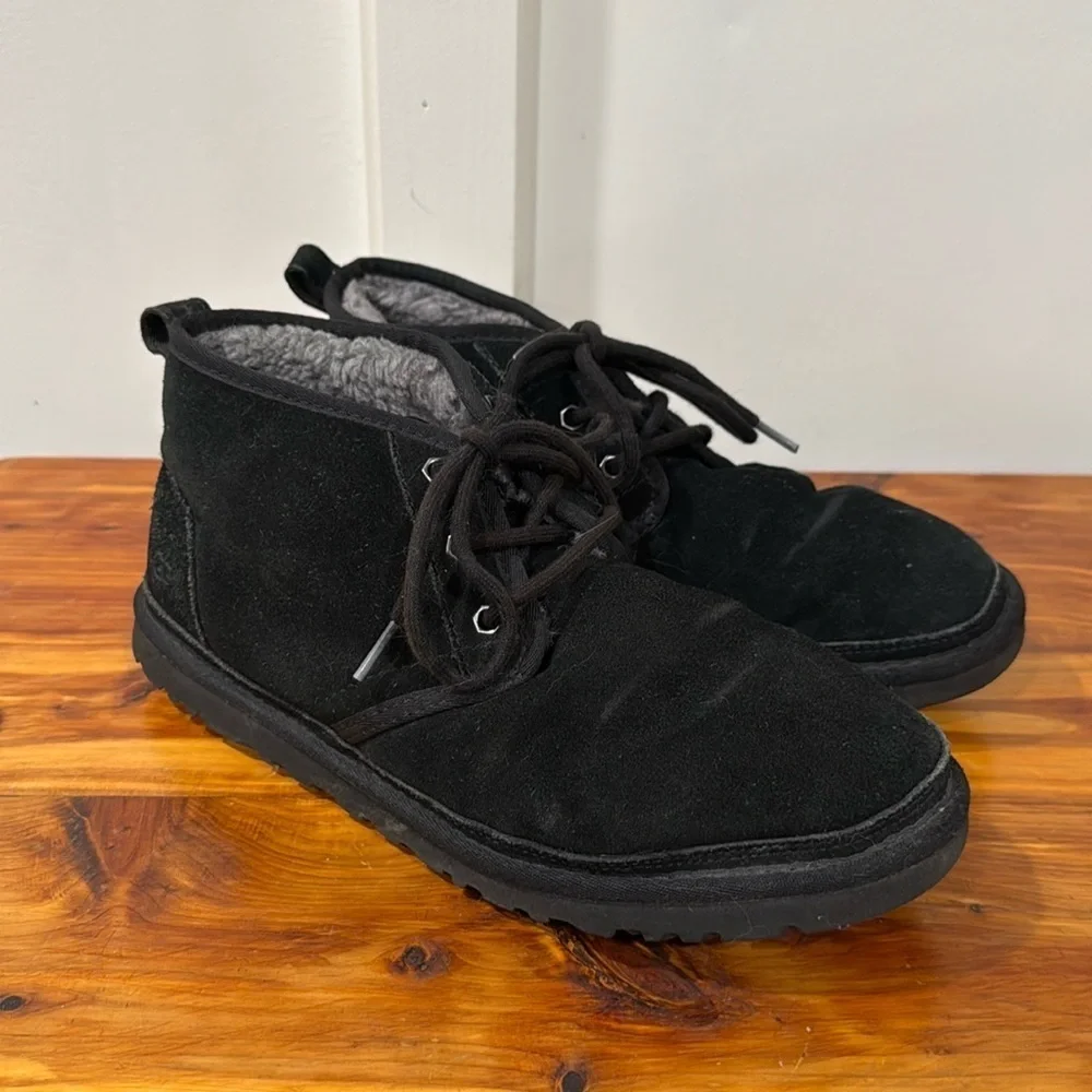 UGG Men's Neumel Suede Casual Black Boots